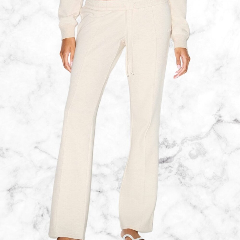 NWT | SKIMS Cotton Fleece Low Rise Slim Pants | Pintuck Sweatpants | Size L